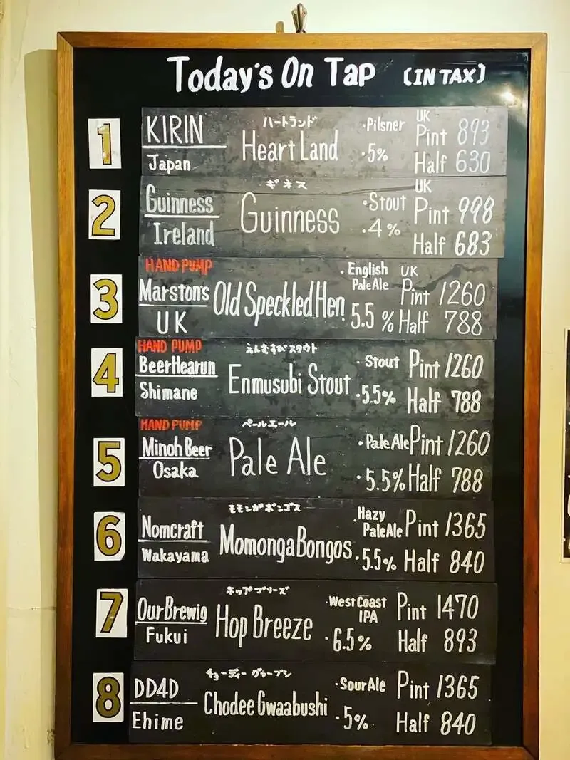 目黒・BeerPub SCENT、4/30のタップにHeartlandとGuinness含む8種