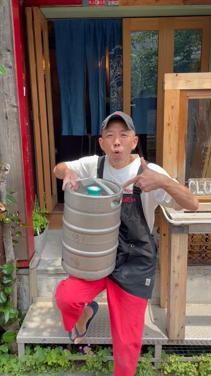 うれしいクレープとクラフトビール屋さんに六甲ビールが入荷、6月13日は17時営業