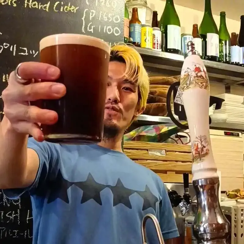 CIDER SHACKに松本ブルワリーのOld Shilling Scottish Heavyが開栓