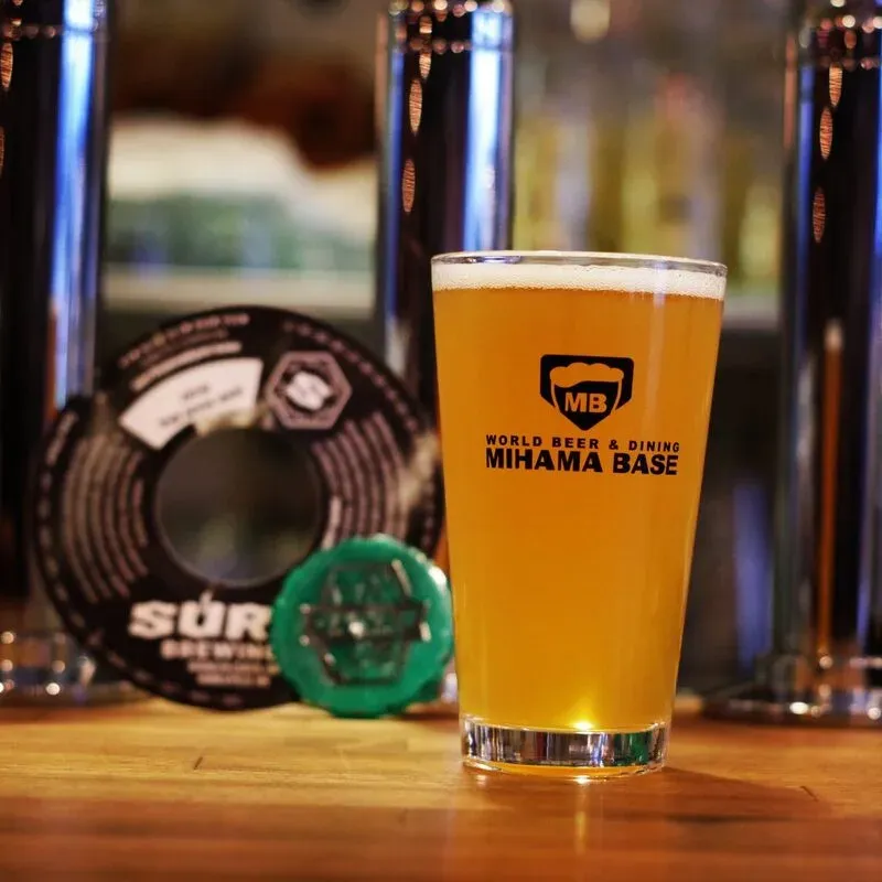 稲毛海岸のミハマベースでSurly Axe Manと伊勢角屋麦酒ホップにゃおん第12艦隊が開栓