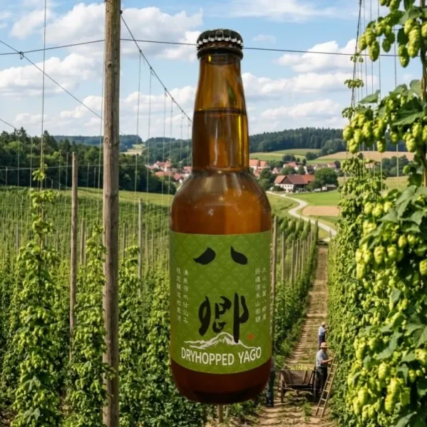 KARAKURIで大山Gビール『毬花八郷』を開栓　8月5日は八郷の日