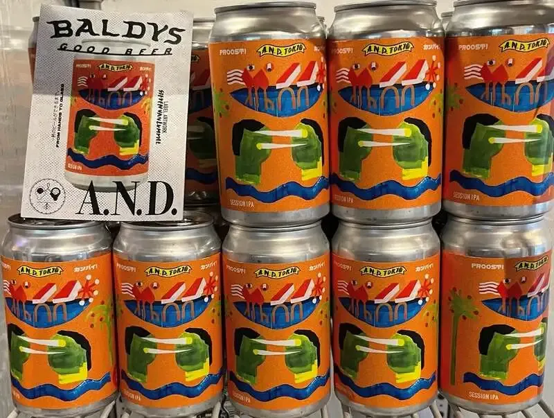 中目黒HATOSBARにA.N.D.×BALDYS GOOD BEERのSession IPAが入荷
