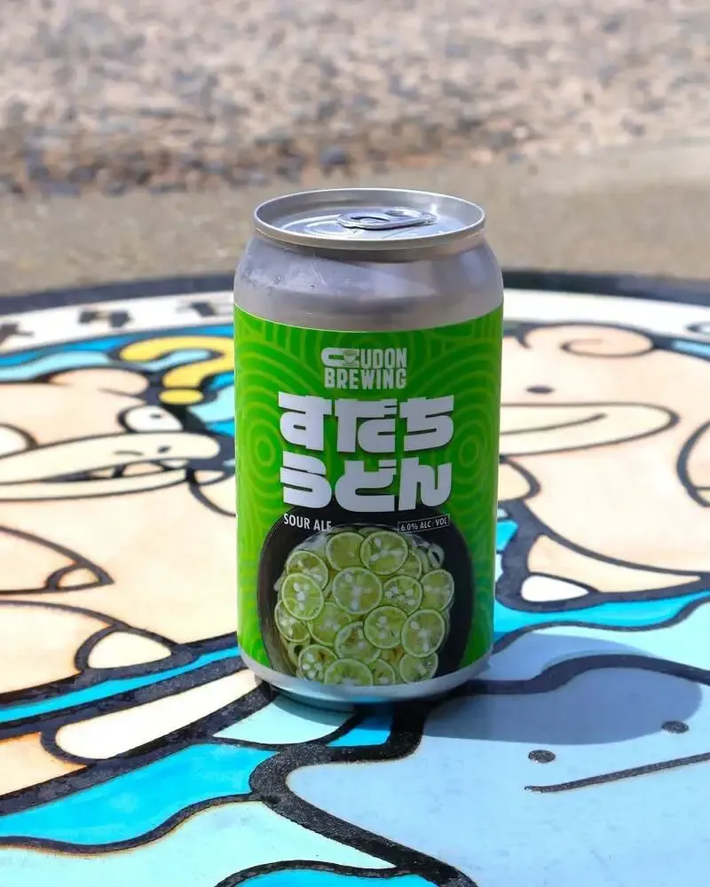 せとうちブルワリー、UDON BREWING新作「すだちうどんSOUR ALE」を案内