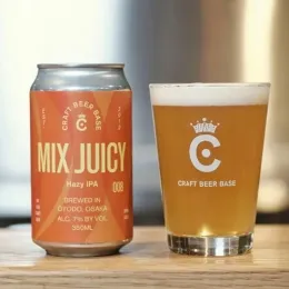 The Beer Shop Hirakata cityでCRAFT BEER BASEのミックスジューシー開栓