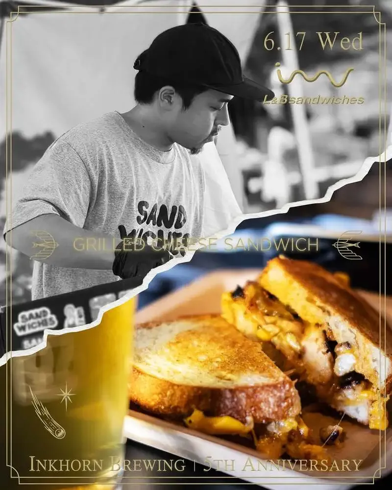 Inkhorn Brewing Hosts L&B Sandwiches on the First Day of Its 5th Anniversary Event
