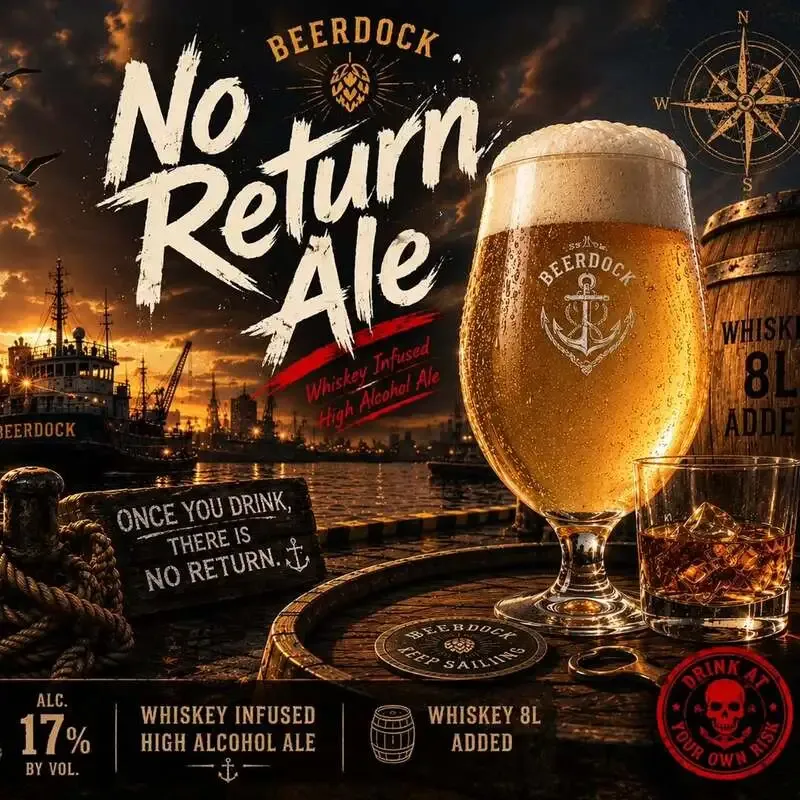 BEERDOCK、ABV 17%の新作『NO Return Ale』を1/4パイントで提供