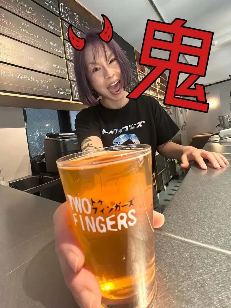 Two Fingersで鬼伝説『金鬼ペールエール コメットver.』案内