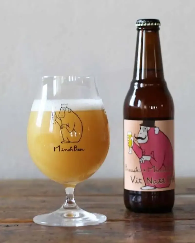 Minoh Beer rereleases Vit Natt IPA with Sweden's BREWSKI