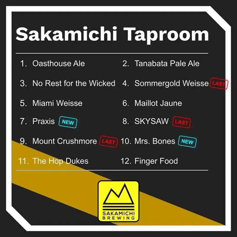 Sakamichi Brewing puts two new beers on tap at both Tachikawa taprooms