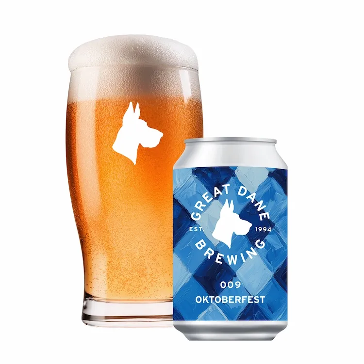 Great Dane Brewing releases seasonal Oktoberfest lager in kegs and cans
