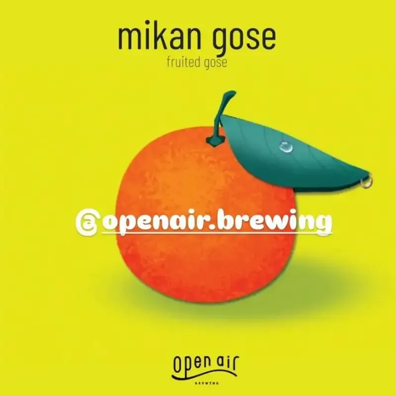 craft beer BLUEでopen air「mikan gose」など3種を開栓