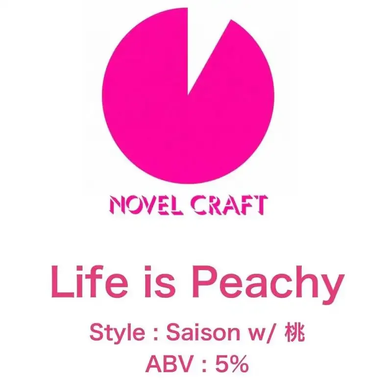 Novel Craftで12周年ビール「Life is Peachy」が再び開栓