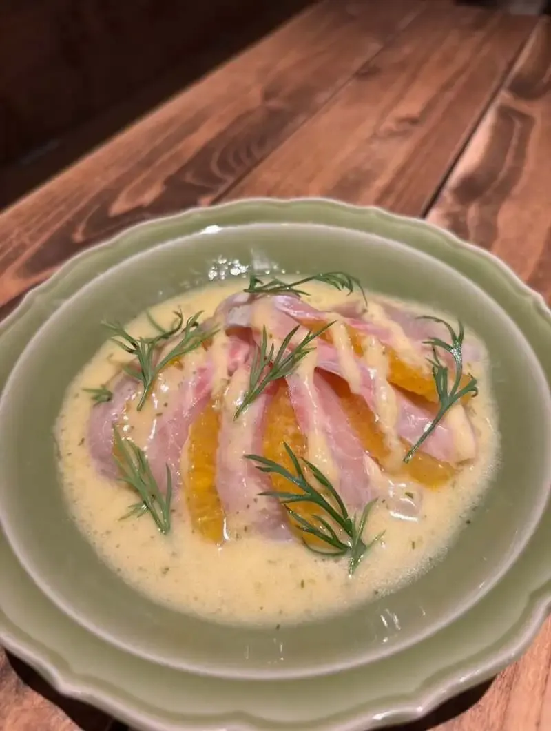 さかづきLab、甘夏×ホワイトサーモンの春カルパッチョを3月12日提供