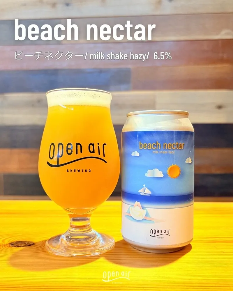 Open Air湊山醸造所、オレンジとパイナップル香る『beach nectar』を紹介