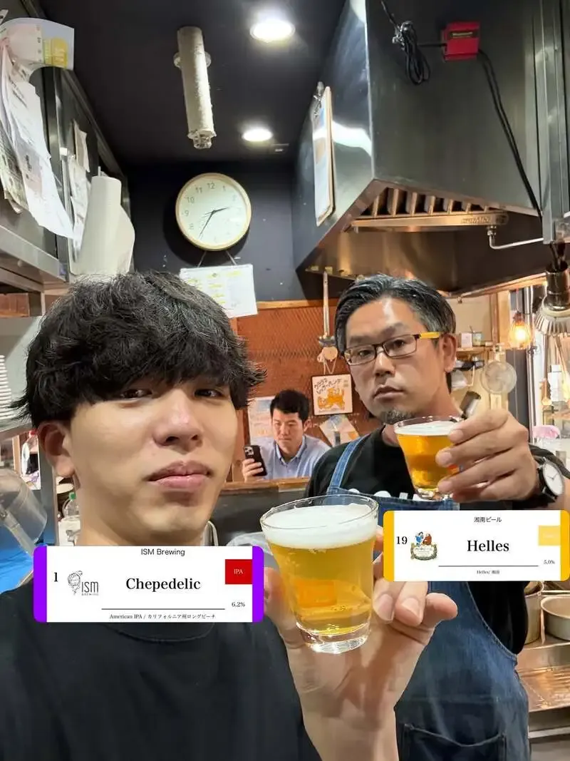 CRAFT BEER BAR IBREW 新橋駅前店でISM Brewing『Chepedelic』など7樽開栓