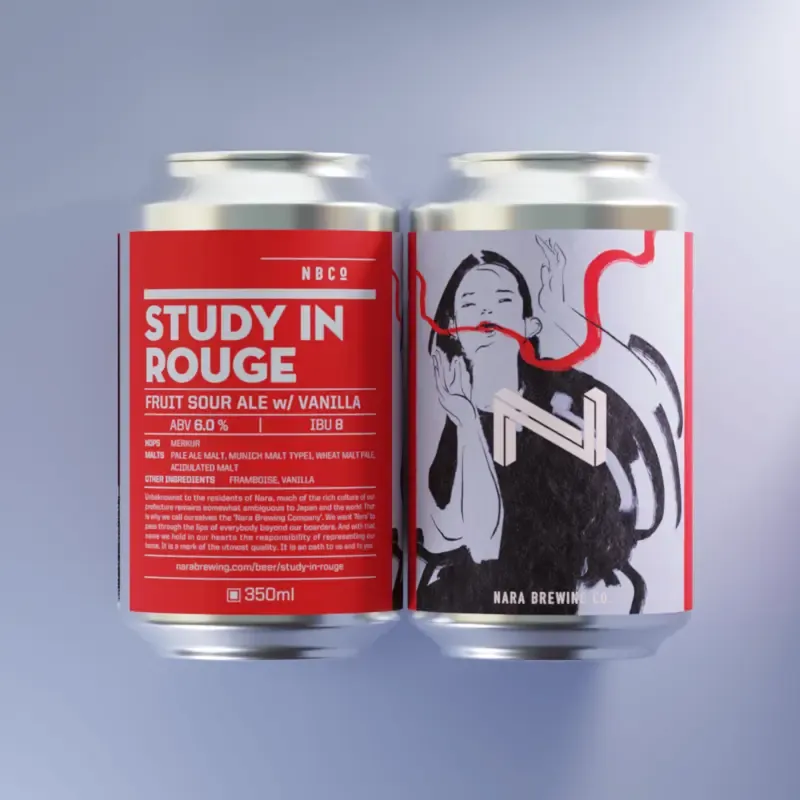 奈良醸造、フルーツサワーエール「STUDY IN ROUGE」の初回出荷先を発表