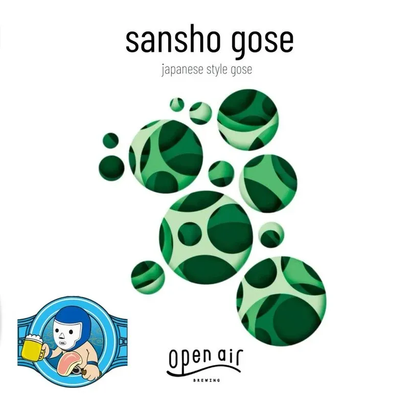 ALE HOUSE 加美屋でOpen Air Brewingの「Sansho Gose」が開栓