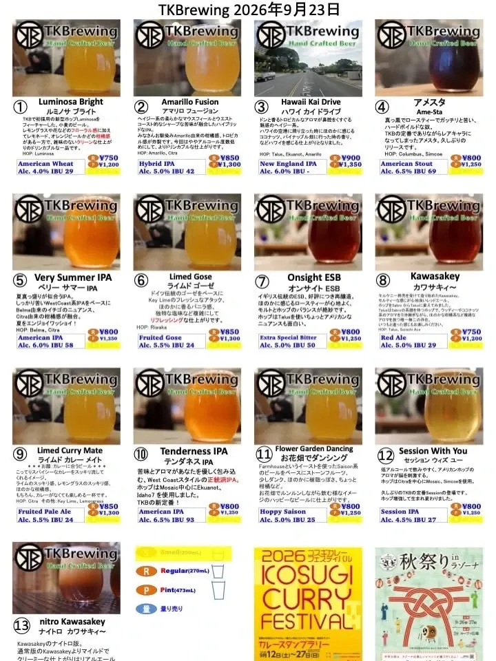 TKBrewing Announces Wednesday Opening for This Week