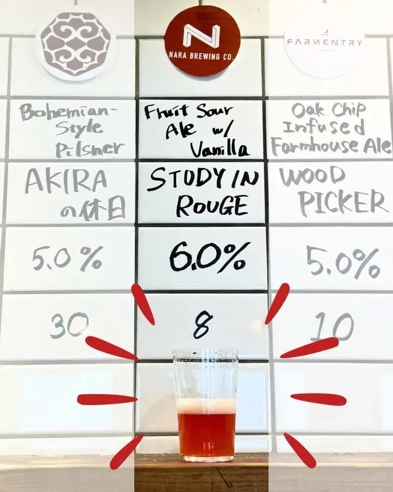 P2B Haus Newly Taps Nara Brewing's "STUDY IN ROUGE" on May 31
