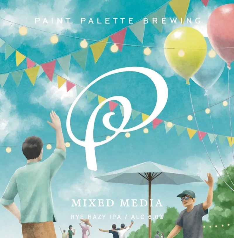 ペイントパレットブリューイングがライヘイジーIPA「MIXED MEDIA」を発売