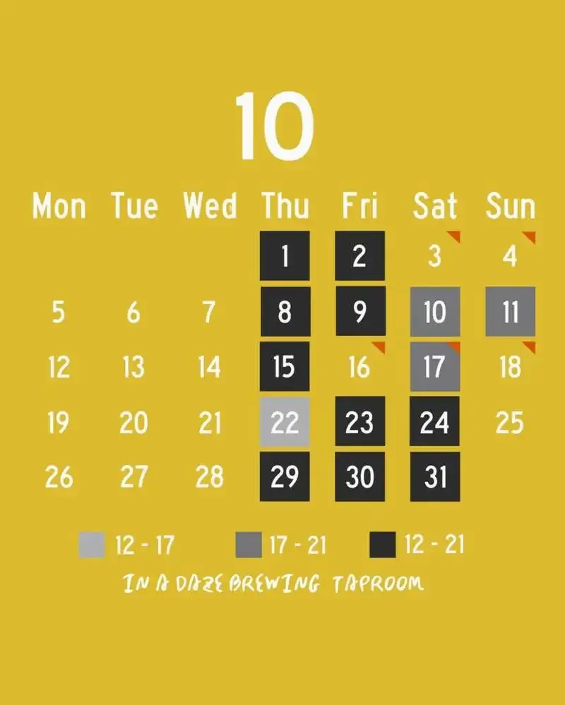 In a daze Brewing Announces October Events in Tsukuba, Iida and Ina