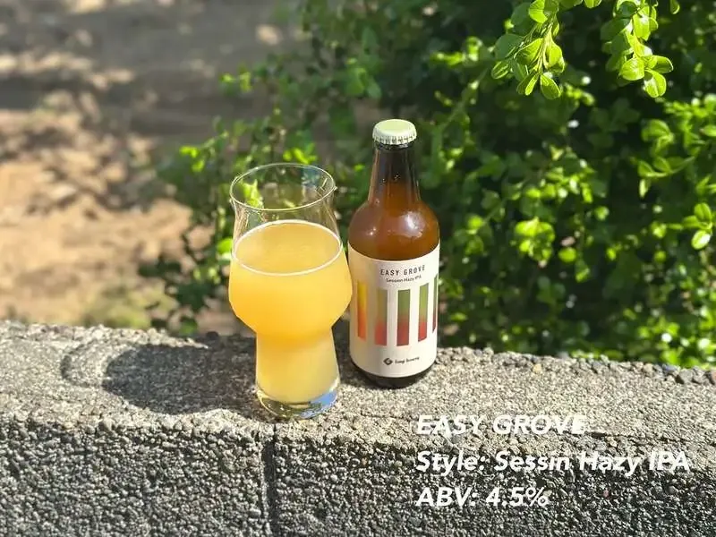 ガンギブリューイング、Rakauホップ主役のヘイジーIPA「EASY GROVE」を発売