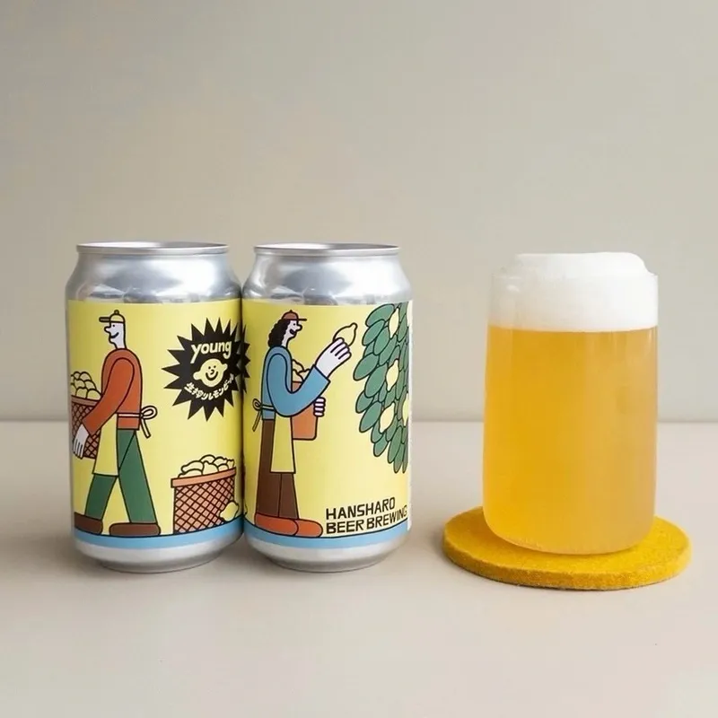 反射炉ビヤ、ラーメンやんぐとの『生搾りレモンビール』を新ラベルで刷新