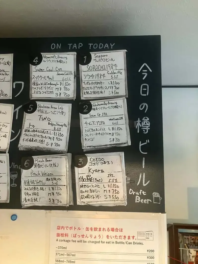 京成小岩・クラフト酒店で箕面ビール「国産桃ヴァイツェン 清水白桃ver.」開栓