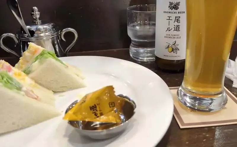 尾道浪漫珈琲尾道駅前店で尾道ブルワリー「尾道エール」を朝から提供