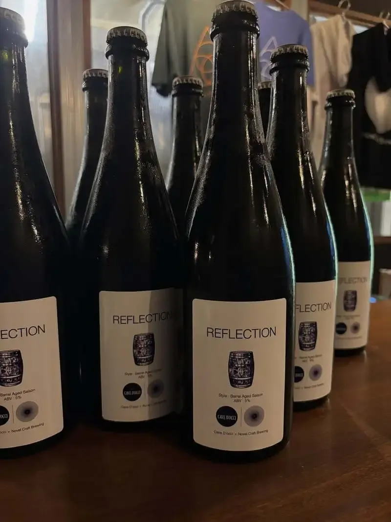 Novel Craftでカーブドッチとのコラボビール「Reflection」750ml大瓶が残り僅か