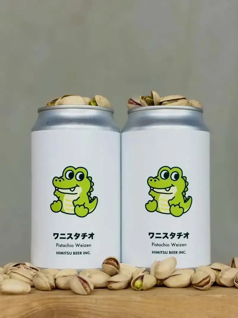 三重・伊勢のひみつビール、ピスタチオヴァイツェン「ワニスタチオ」を発売