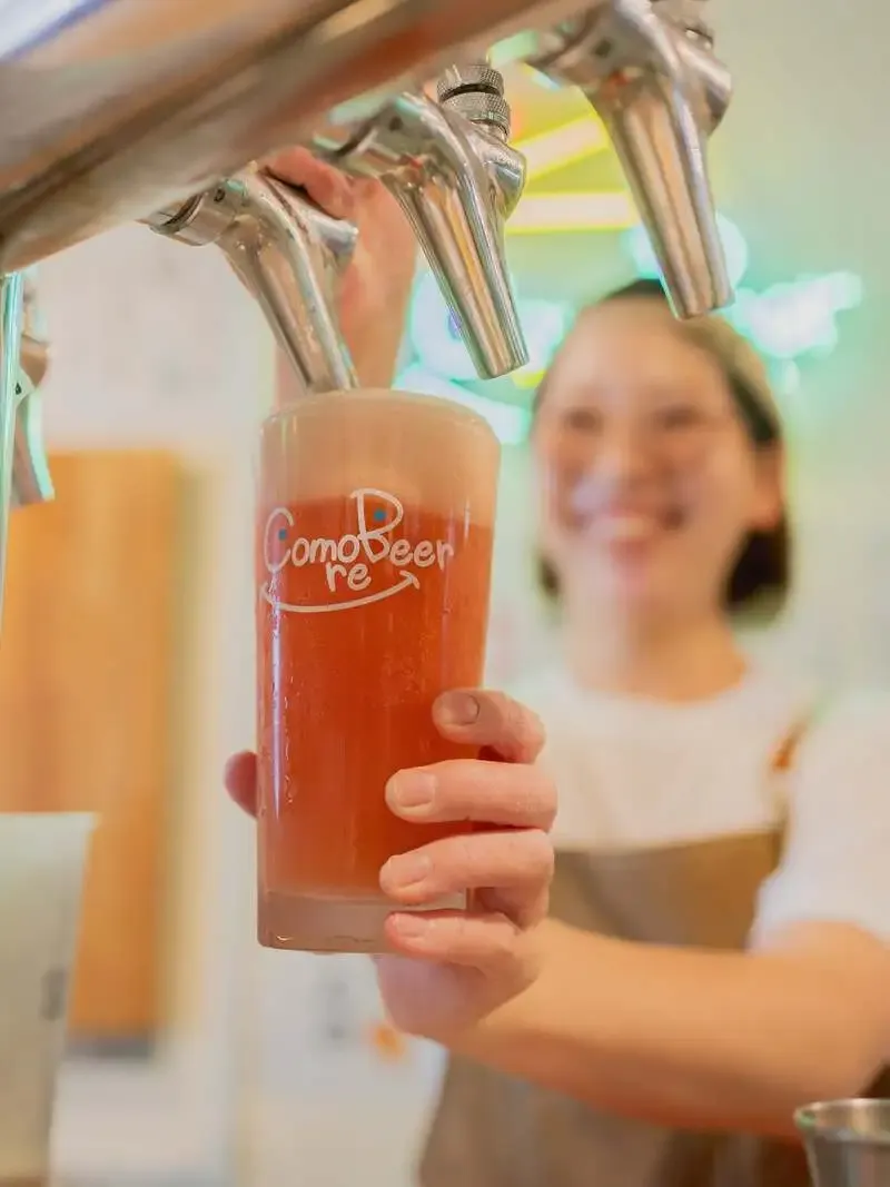 大阪・コモレビアで鬼伝説ビール『スイートストロベリー』が登場