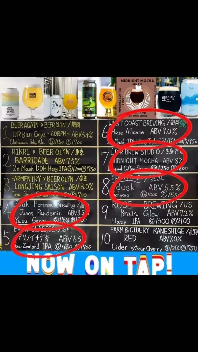 BEER OLYN in Kagurazaka adds five new taps, bringing the lineup to 10
