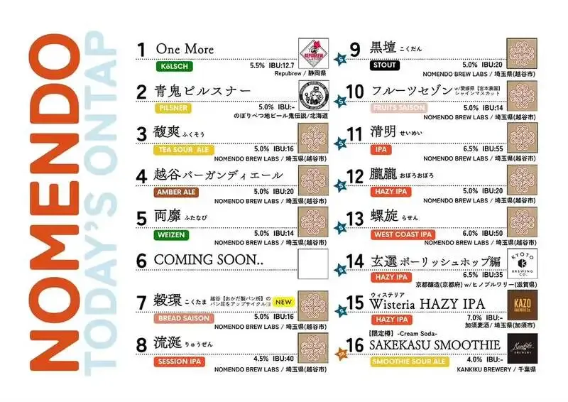 Nomendo Brew Stand to Tap Two New Beers on May 26: Oni Densetsu and House-Brewed Kokkan