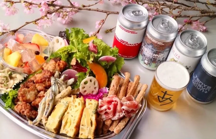 あおぞらブルワリー、缶ビール4本・6本のお花見セットを案内