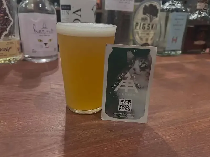 beer bar greedyで伊勢角屋麦酒『エレクトロスカッシュサワーIPA』開栓