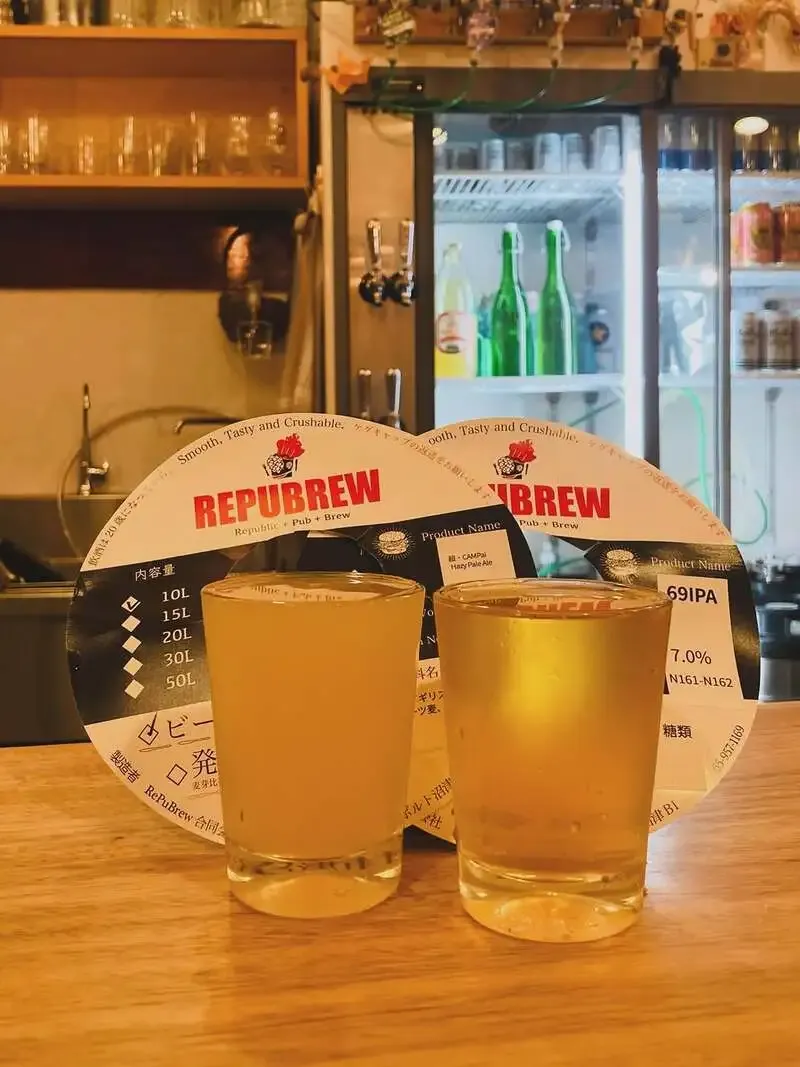 下諏訪のちいとこ商店でRepubrewと鬼伝説の4樽が開栓