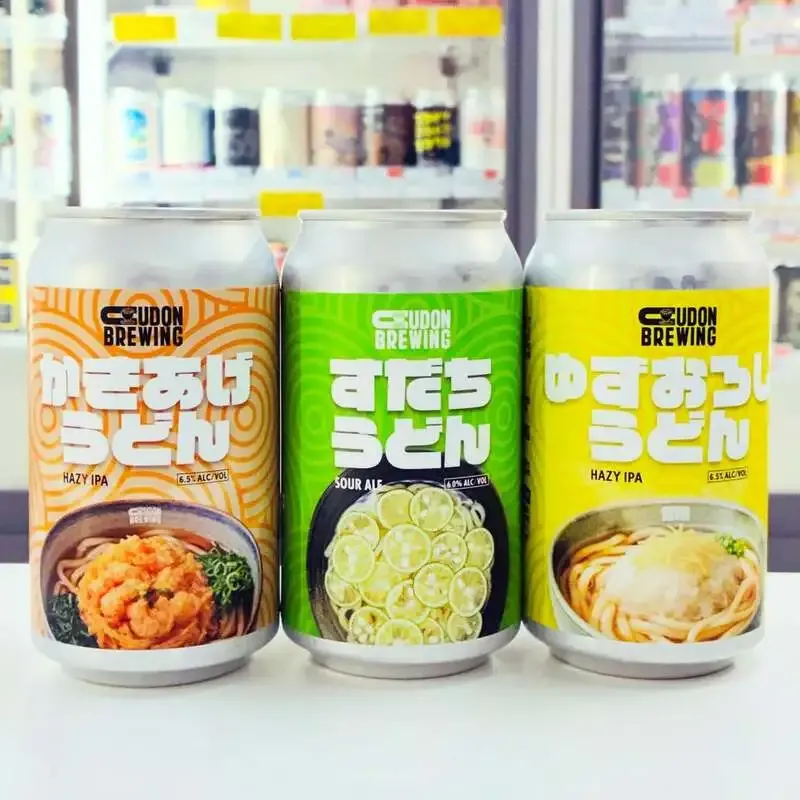 せとうちブルワリー、UDON BREWING新入荷3種を案内　かきあげ・すだち・ゆずおろし