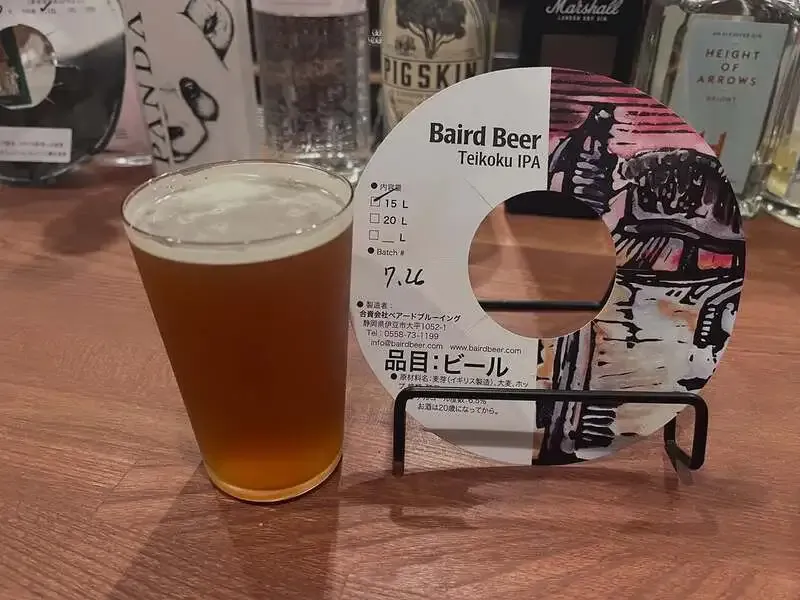 富士見市のbeer bar greedyでBaird Beer『帝国IPA』開栓　ライブは満員御礼
