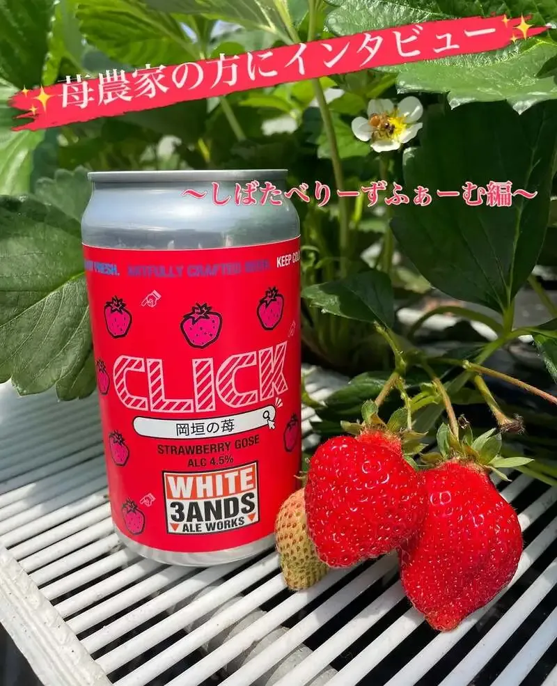 フクオカクラフト、岡垣産いちごの『CLICK 〜Strawberry Gose〜』を紹介