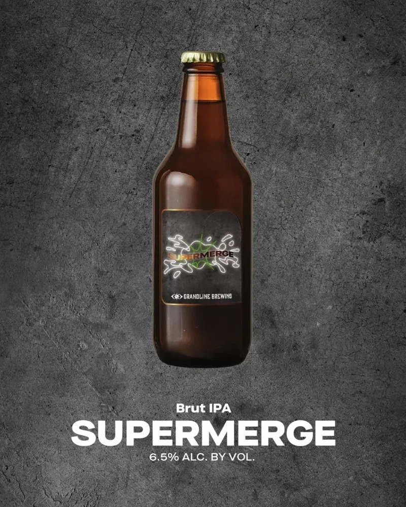 グランドラインブリューイングが新作「SuperMerge」を発売、3種のホップを重ねたBrut IPA