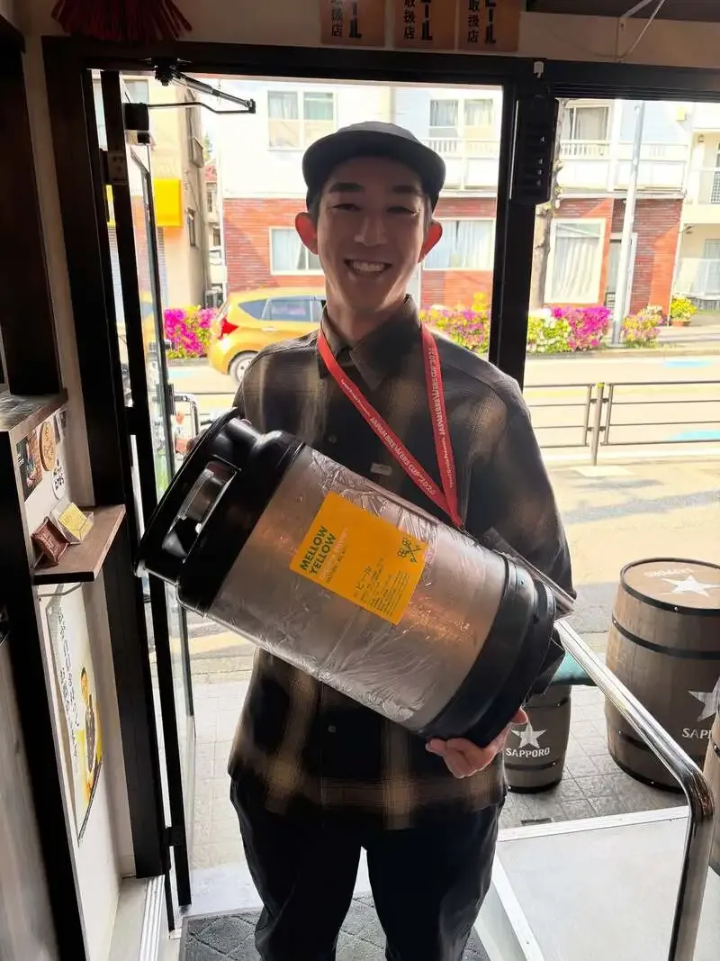 LANA BeerでカギヤブルワリーのMELLOW YELLOW IPAが開栓