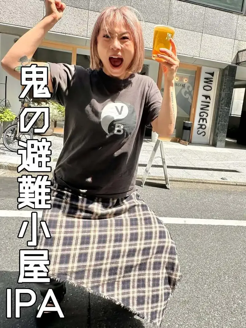 Two Fingersで鬼伝説×AiD STATiONの『鬼の避難小屋IPA』開栓
