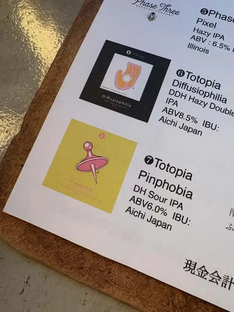 Beer Pub Camden Ikebukuro East Exit adds Totopia's Pinphobia to the taps